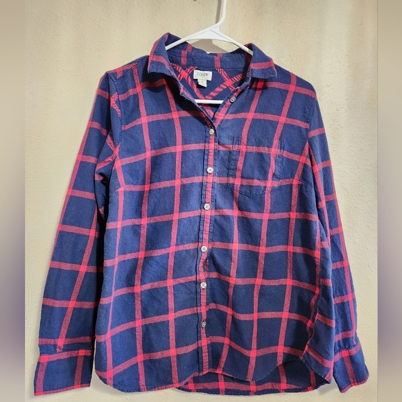 J. Crew Tops - Jcrew Womens Flannel Size Small